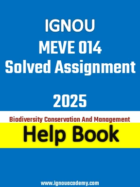 IGNOU MEVE 014 Solved Assignment 2025